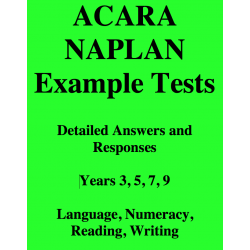 Detailed answers to all ACARA Example Tests